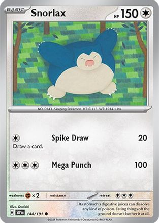 Snorlax 144/191 Surging Sparks - Common