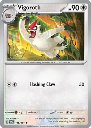 Vigoroth 146/191 Surging Sparks - Common