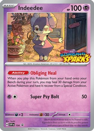 Indeedee 154 - Holofoil SV Scarlet & Violet Promo Cards