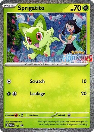 Sprigatito 191 - Holofoil SV Scarlet & Violet Promo Cards