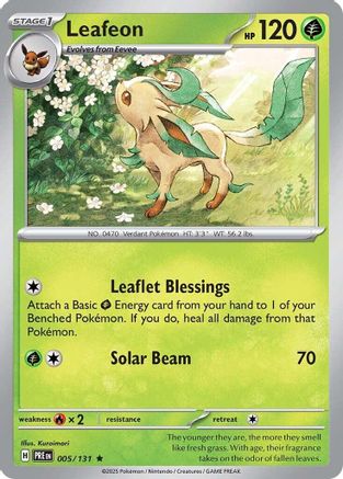Leafeon 005/131 - Reverse Holofoil Prismatic Evolutions