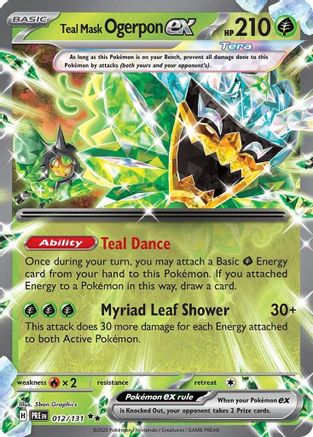Teal Mask Ogerpon ex 012/131 - Holofoil Prismatic Evolutions