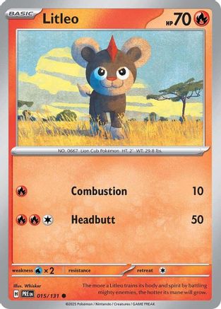 Litleo 015/131 - Reverse Holofoil Prismatic Evolutions