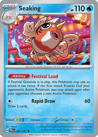 Seaking 021/131 - Reverse Holofoil Prismatic Evolutions