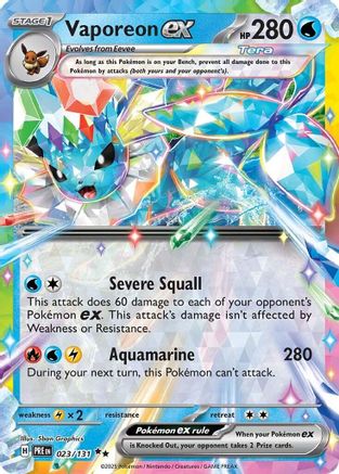Vaporeon ex 023/131 - Holofoil Prismatic Evolutions