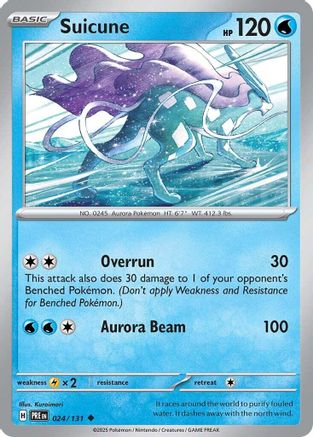 Suicune 024/131 - Reverse Holofoil Prismatic Evolutions