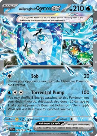 Wellspring Mask Ogerpon ex 027/131 - Holofoil Prismatic Evolutions