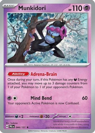 Munkidori 044/131 - Reverse Holofoil Prismatic Evolutions