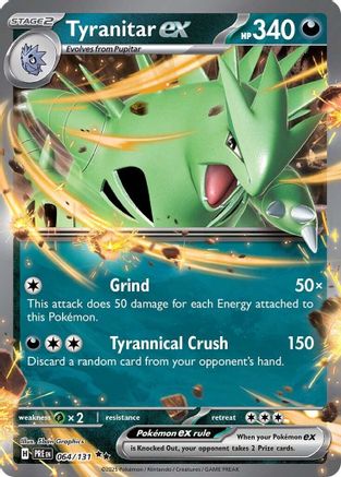 Tyranitar ex 064/131 - Holofoil Prismatic Evolutions