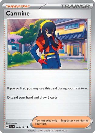 Carmine 103/131 - Reverse Holofoil Prismatic Evolutions