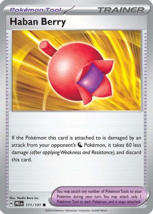 Haban Berry 111/131 - Reverse Holofoil Prismatic Evolutions