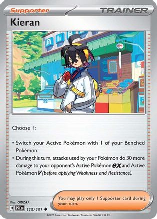 Kieran 113/131 - Reverse Holofoil Prismatic Evolutions