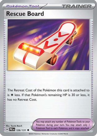 Rescue Board 126/131 - Reverse Holofoil Prismatic Evolutions