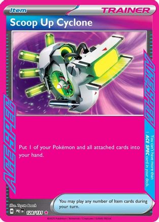 Scoop Up Cyclone 128/131 - Holofoil Prismatic Evolutions