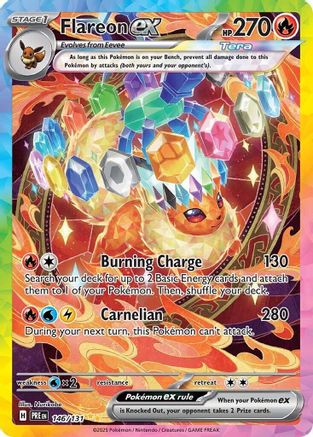 Flareon ex 146/131 - Holofoil Prismatic Evolutions