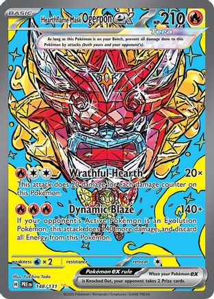 Hearthflame Mask Ogerpon ex 148/131 - Holofoil Prismatic Evolutions