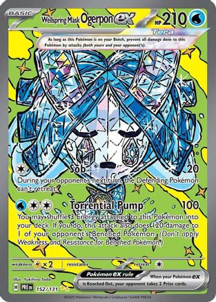 Wellspring Mask Ogerpon ex 152/131 - Holofoil Prismatic Evolutions