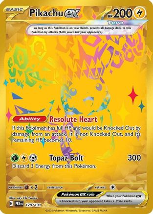 Pikachu ex 179/131 - Holofoil Prismatic Evolutions