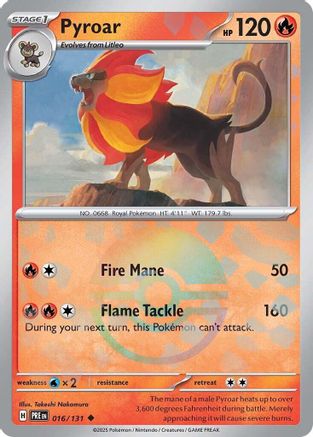 Pyroar (Poke Ball Pattern) 016/131 - Holofoil Prismatic Evolutions