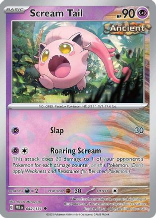 Scream Tail (Poke Ball Pattern) 042/131 - Holofoil Prismatic Evolutions