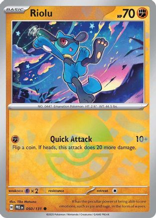 Riolu (Poke Ball Pattern) 050/131 - Holofoil Prismatic Evolutions