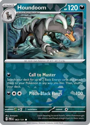 Houndoom (Poke Ball Pattern) 063/131 - Holofoil Prismatic Evolutions