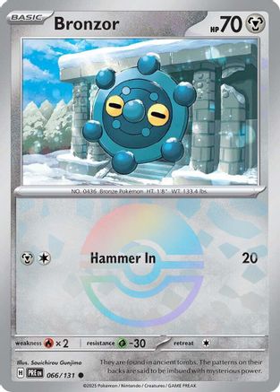 Bronzor (Poke Ball Pattern) 066/131 - Holofoil Prismatic Evolutions