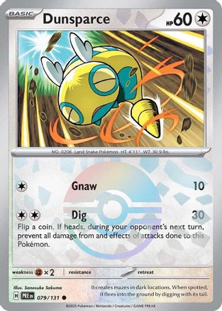 Dunsparce (Poke Ball Pattern) 079/131 - Holofoil Prismatic Evolutions
