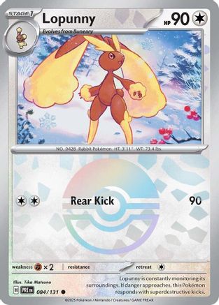 Lopunny (Poke Ball Pattern) 084/131 - Holofoil Prismatic Evolutions