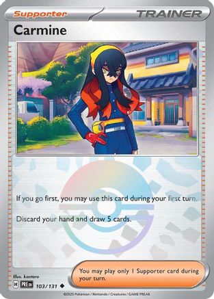 Carmine (Poke Ball Pattern) 103/131 - Holofoil Prismatic Evolutions