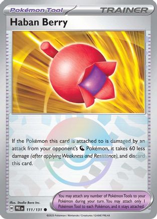 Haban Berry (Poke Ball Pattern) 111/131 - Holofoil Prismatic Evolutions