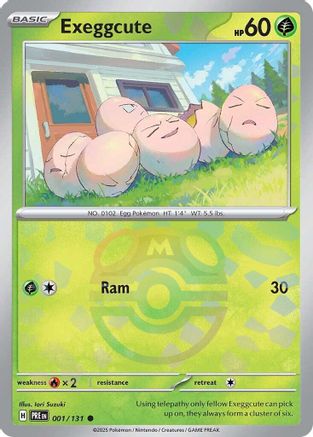 Exeggcute (Master Ball Pattern) 001/131 - Holofoil Prismatic Evolutions