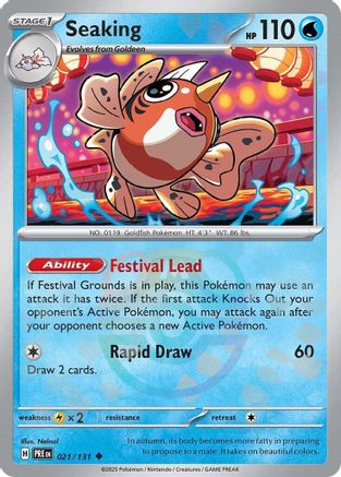Seaking (Master Ball Pattern) 021/131 - Holofoil Prismatic Evolutions