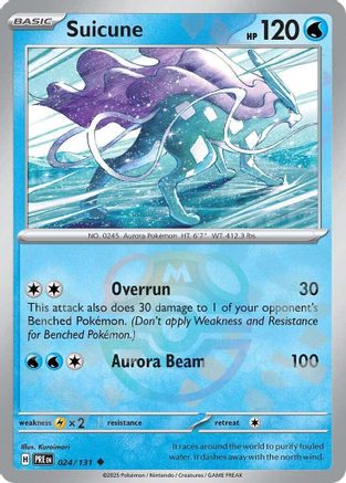 Suicune (Master Ball Pattern) 024/131 - Holofoil Prismatic Evolutions