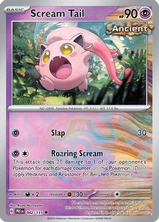 Scream Tail (Master Ball Pattern) 042/131 - Holofoil Prismatic Evolutions