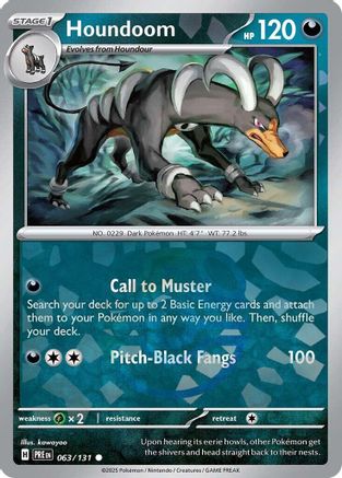 Houndoom (Master Ball Pattern) 063/131 - Holofoil Prismatic Evolutions