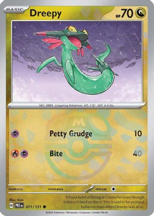 Dreepy (Master Ball Pattern) 071/131 - Holofoil Prismatic Evolutions