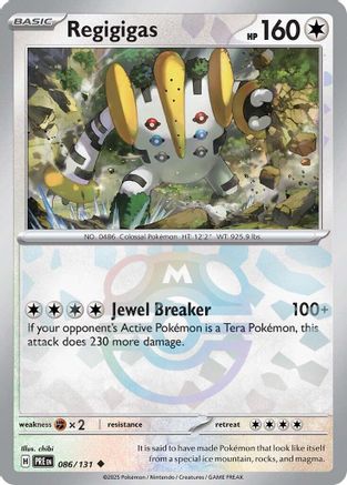 Regigigas (Master Ball Pattern) 086/131 - Holofoil Prismatic Evolutions