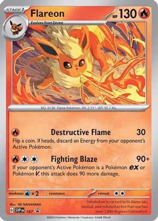 Flareon (Cosmos Holo) 167 - Holofoil SV Scarlet & Violet Promo Cards