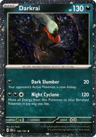 Darkrai (Cosmos Holo) 136/197 - Holofoil Miscellaneous Cards & Products
