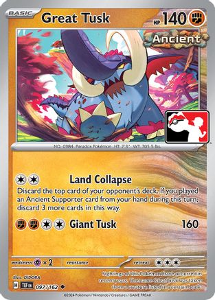 Great Tusk 097/162 Prize Pack Series Cards