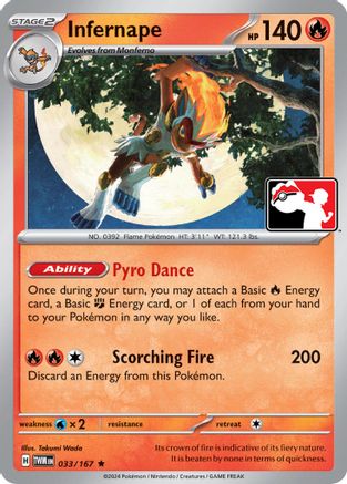 Infernape 033/167 Prize Pack Series Cards