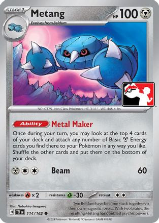 Metang 114/162 - Holofoil Prize Pack Series Cards
