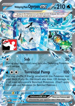 Wellspring Mask Ogerpon ex 064 - Holofoil Prize Pack Series Cards