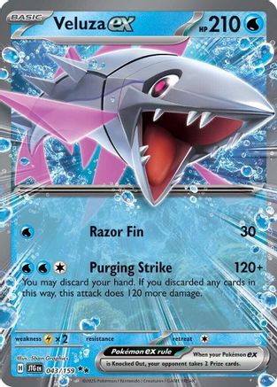 Veluza ex 043/159 - Holofoil Journey Together - Double Rare