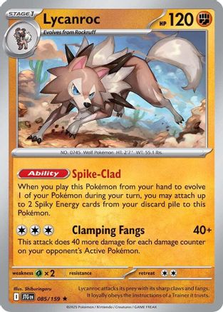 Lycanroc 085/159 - Holofoil Journey Together - Rare