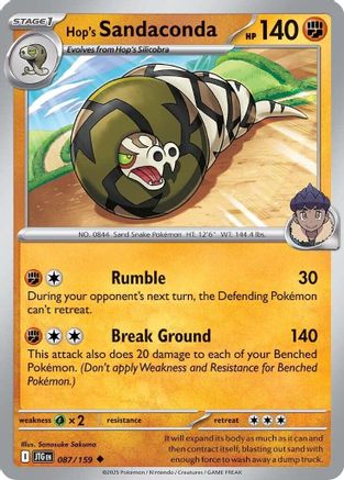 Hop's Sandaconda 087/159 Journey Together - Uncommon