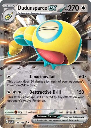 Dudunsparce ex 121/159 - Holofoil Journey Together - Double Rare