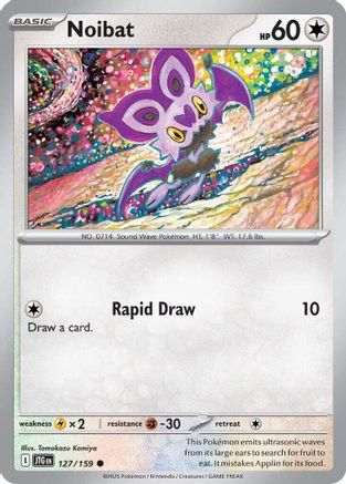Noibat 127/159 - Reverse Holofoil Journey Together - Common
