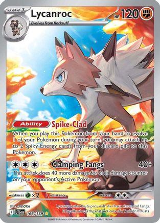 Lycanroc 166/159 - Holofoil Journey Together - Illustration Rare